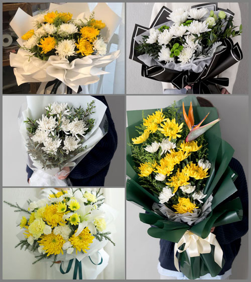 广东东莞市大岭山镇元岭村白事花束代送